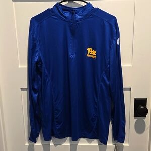Pitt Panthers Royal Blue Colosseum Own The Stand Qtr Zip Pullover Mens S New